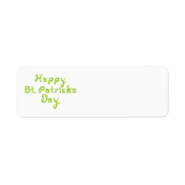 Happy St. Patrick's Day Fabric Font Letters (Front)