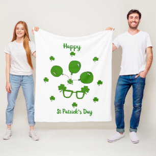 Happy St Patrick's Day Fleece Blanket