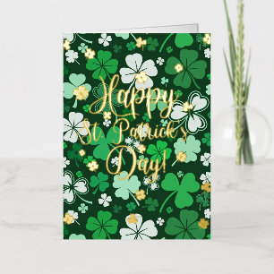Happy St. Patrick's Day Foil Greeting Card