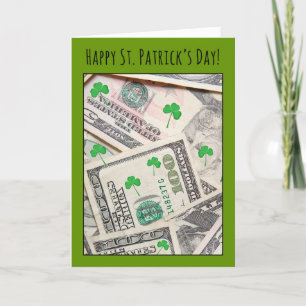 Happy St Patricks Day For Anyone Money Card Humor