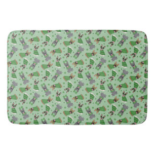 Happy St Patricks Day French Bulldogs Bath Mat