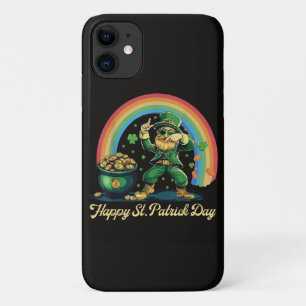 Happy St Patricks Day Funny Leprechaun Case-Mate iPhone Case