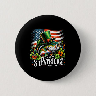 Happy St Patrick's Day Funny St Patricks Day B Fis 6 Cm Round Badge
