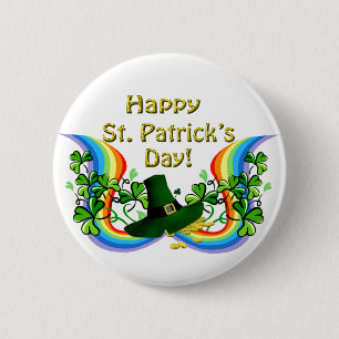 Happy St. Patrick's Day Gift 6 Cm Round Badge