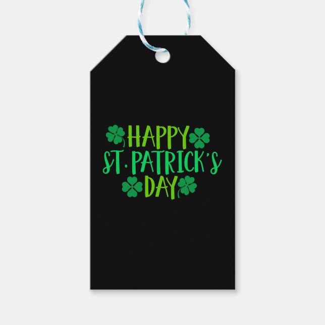 Happy St Patricks Day Gift Tags (Front)