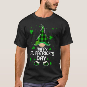 Happy St Patrick's Day Gnome Tie Dye Shamrock T-Shirt