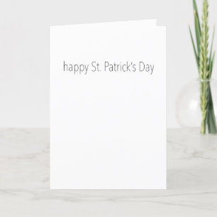 "Happy St. Patrick's Day" Greeting Card
