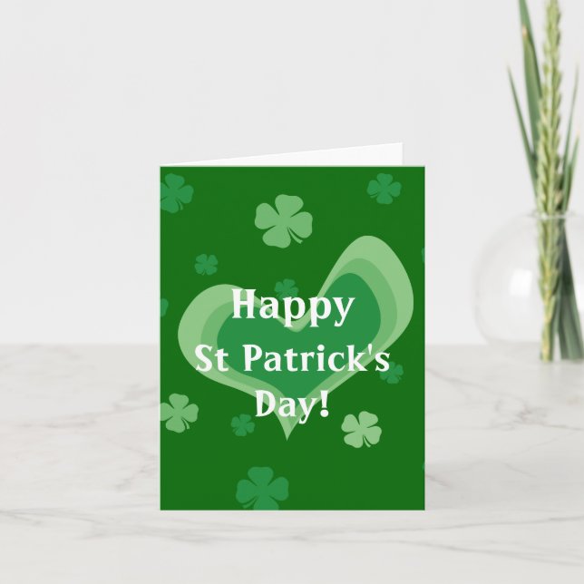 Happy St Patrick's Day Greeting Cards (Front)
