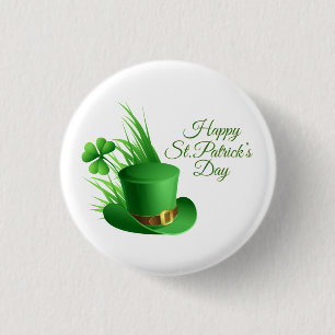 Happy St. Patrick's Day Greetings 3 Cm Round Badge