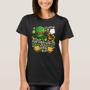 Happy St Patrick's Day Hat Irish Flag Heart's Sham T-Shirt