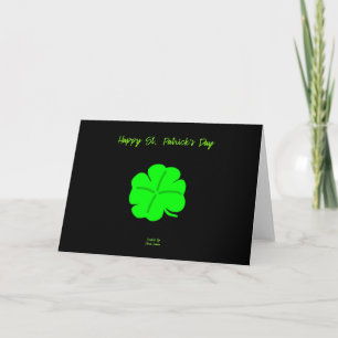 Happy St.  Patrick's Day Horizontal Greeting Card