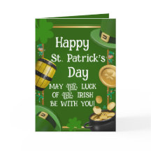 Happy St. Patrick's Day - Irish Blessing & Ornate