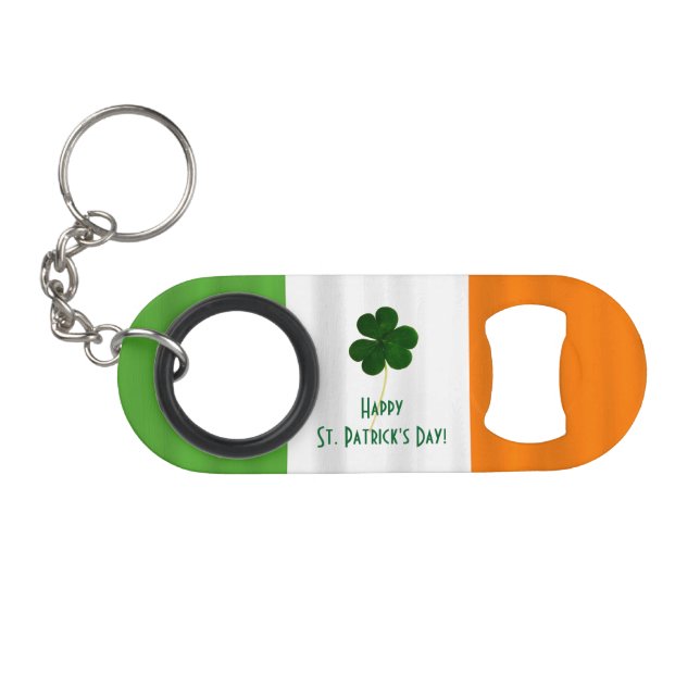 Happy St. Patrick's Day Irish Flag Shamrock Paddy (Front (Horizontal))