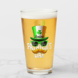 Happy St. Patrick's Day Irish Fun Funny Holiday Glass