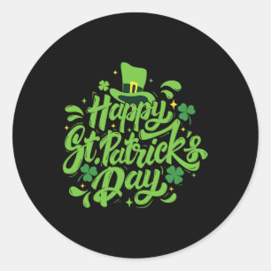 Happy St Patrick's Day - Irish Heritage St Pattys Classic Round Sticker