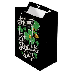 Happy St Patrick's Day Irish Heritage St Patty's  Medium Gift Bag