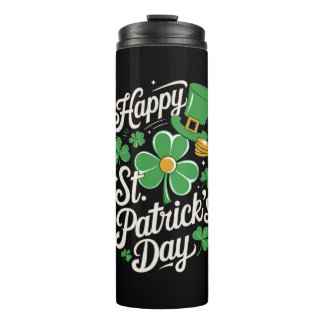 Happy St Patrick's Day Irish Heritage St Patty's  Thermal Tumbler