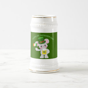 Happy St. Patrick's Day Irish Mouse Beer Stein