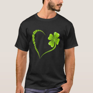 Happy St Patrick's Day Irish Shamrock Heart Family T-Shirt