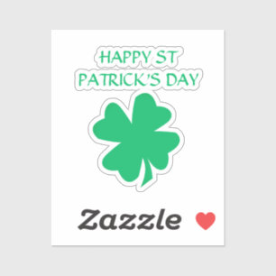Happy St Patrick's Day Irish Shamrock Leaf 2024
