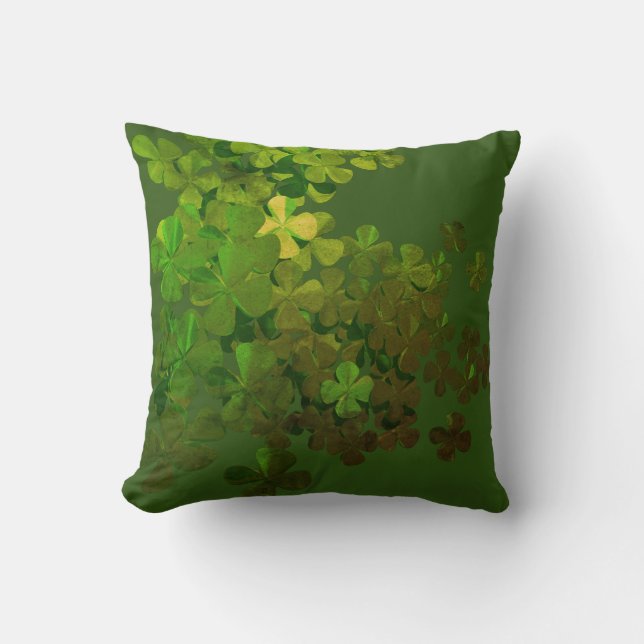 Happy St.Patrick's Day,irish shamrocks  Cushion (Front)