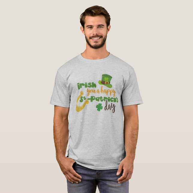 Happy St. Patrick's Day Irish T-Shirt (Front Full)