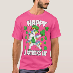 Happy St Patricks Day Irish Unicorn Lepricorn Girl T-Shirt