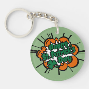 Happy St. Patrick's Day Key Ring