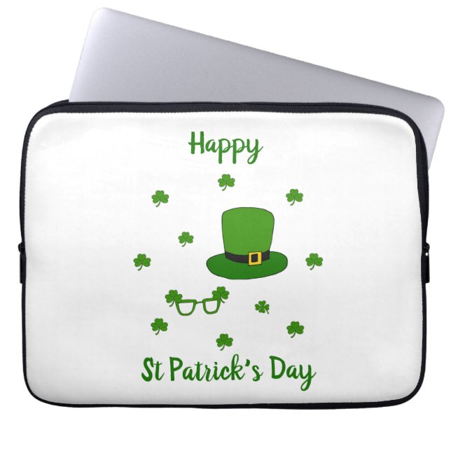 Happy St Patrick's Day   Laptop Sleeve (Front)
