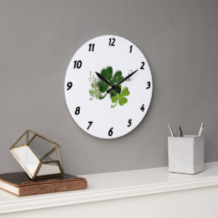 Happy St. Patrick's Day Large Clock