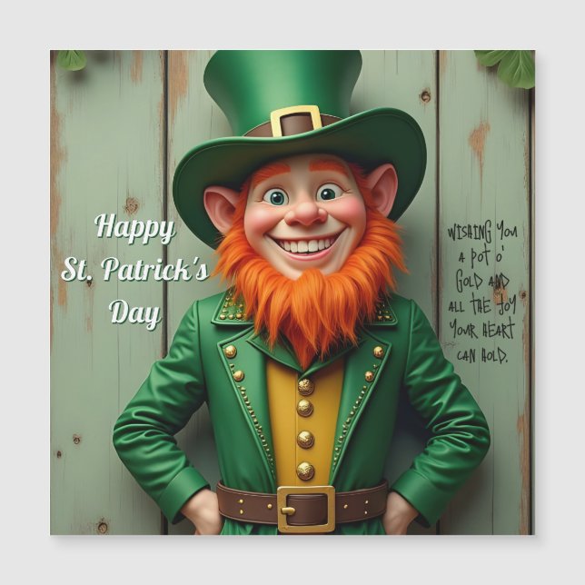 Happy St. Patrick's Day Leprechaun (Front)