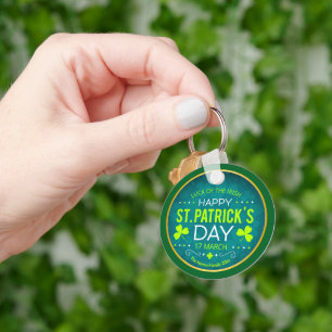 HAPPY ST. PATRICK'S DAY, "LUCK OF THE IRISH" KEY RING