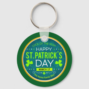 HAPPY ST. PATRICK'S DAY, "LUCK OF THE IRISH" KEY RING