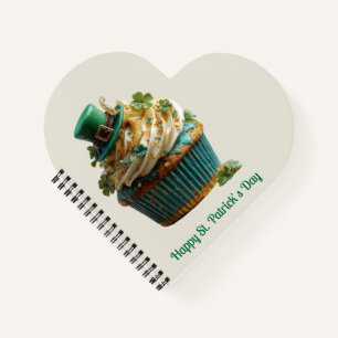 Happy St. Patrick's Day Lucky Cupcake Notebook