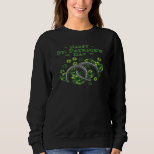 Happy St. Patrick's Day Men Women Kid's Shamrocks  Sweatshirt