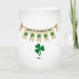 Happy St Patricks Day Mom Card