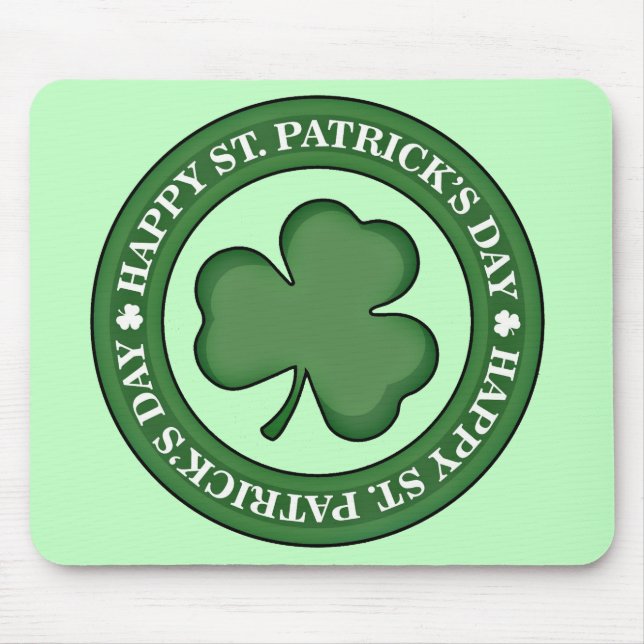 Happy St. Patricks Day Mouse Pad (Front)