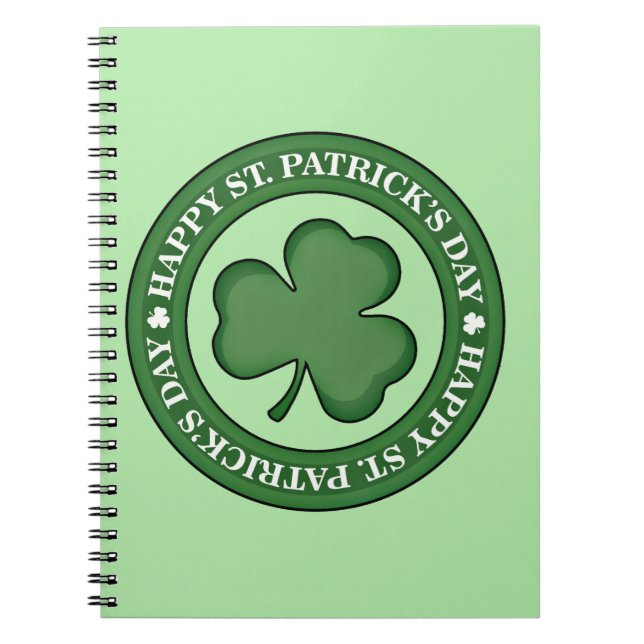 Happy St. Patricks Day Notebook (Front)