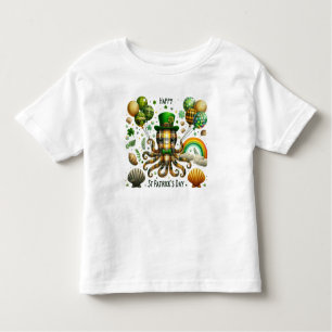 Happy St. Patrick's Day Octopus Toddler T-Shirt