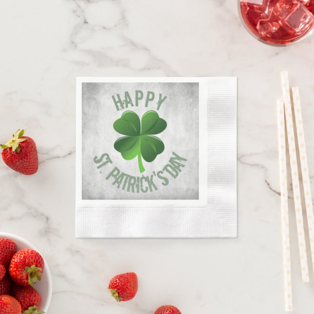 Happy St. Patrick's Day Paper Napkins (Insitu)