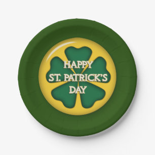 Happy St. Patrick's Day Paper Plate