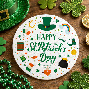 Happy St. Patrick's Day Party Classic Round Sticker