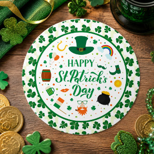 Happy St. Patrick's Day Party Classic Round Sticker