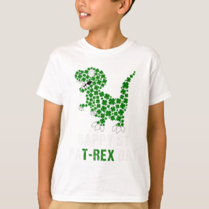 Happy St Patricks Day Patrex T-rex Dinosaur Funny T-Shirt