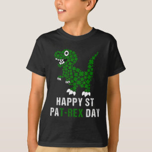 Happy St Patricks Day Patrex T-rex Dinosaur Funny  T-Shirt