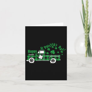 Happy St Patricks Day Pick Up Truck  Card