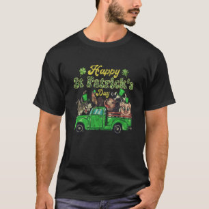 Happy St Patrick's Day Pig Heifer Chicken Animals T-Shirt