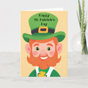 Happy St. Patrick's Day Playful Leprechaun Card