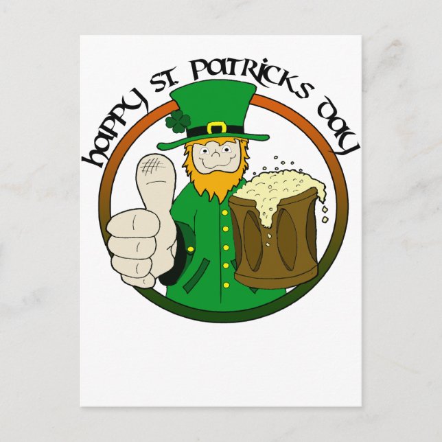 Happy St. Patricks Day Postcard (Front)