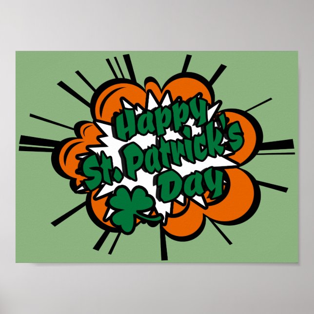 Happy St. Patrick's Day Poster (Front)